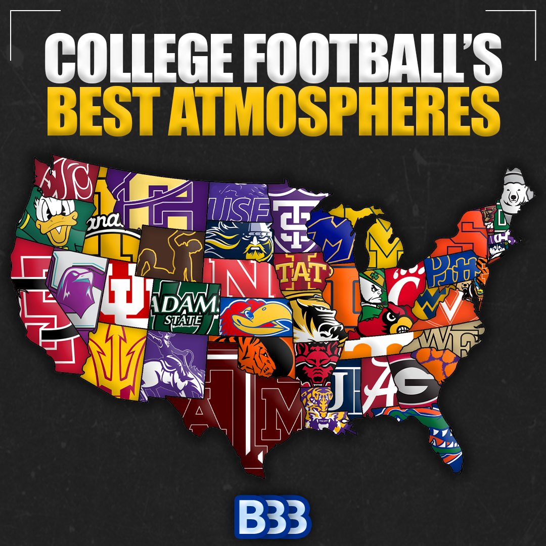 The best college football gameday atmospheres in each state for this weekend! RT if your team made it