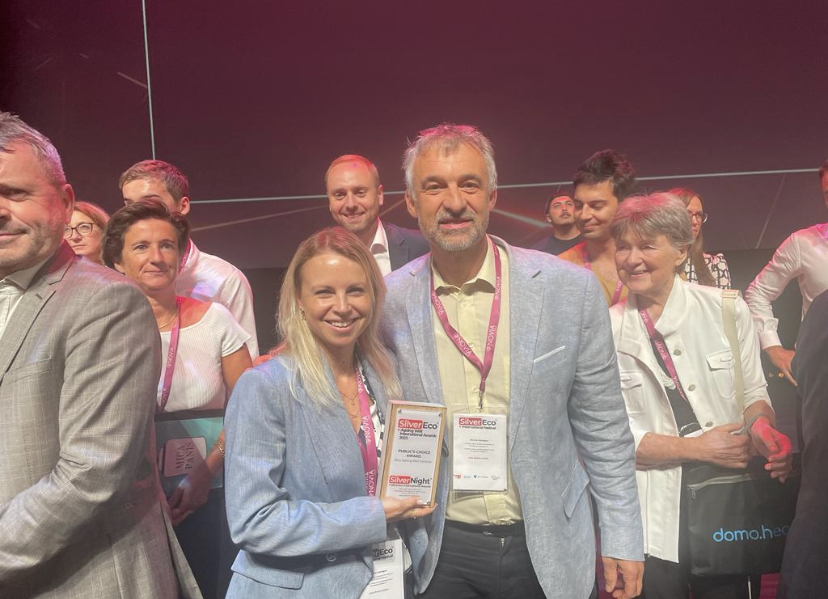 VayyarInc's tweet image. We're thrilled to share that Vayyar Care has picked up two prestigious awards at the #SilverEco & #AgeingWell International Festival in Cannes, in recognition of our leading-edge #falldetection and #activitymonitoring offering!
