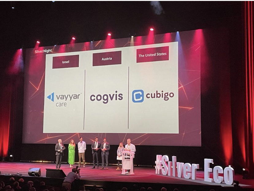 VayyarInc's tweet image. We're thrilled to share that Vayyar Care has picked up two prestigious awards at the #SilverEco & #AgeingWell International Festival in Cannes, in recognition of our leading-edge #falldetection and #activitymonitoring offering!