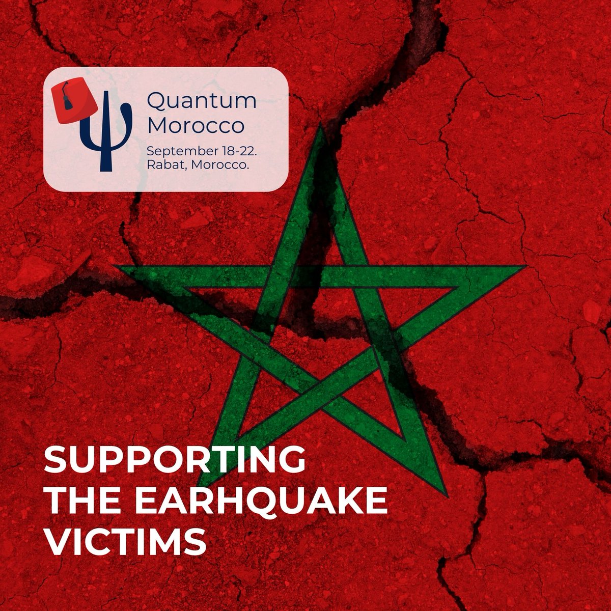 Welcome to Quantum Morocco 2023!
We encourage you to support those affected by the earthquake. Please check:  bkam.ma/en/News/2023/M…