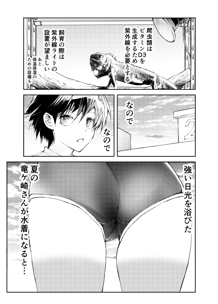 リザードマン(見た目は人間)の水着姿は…?(2/2)