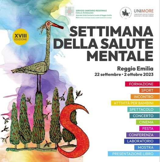 📷 La diciottesima Settimana della Salute Mentale organizzata dall'Azienda USL IRCCS di Reggio Emilia si svolge quest'anno dal 22 settembre al 2 ottobre.
📷 Il tema conduttore è l'Ospitalità. Se vuoi saperne di più: tinyurl.com/92aavu57