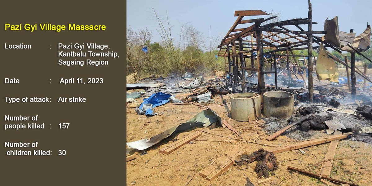 Civilian deaths from junta airstrikes in the first quarter of 2023 exceeded the 2022 death toll, according to Nyan Lynn Thit Analytica.
Read more: shorturl.at/jpxEG
#WhatsHappeningInMyanmar