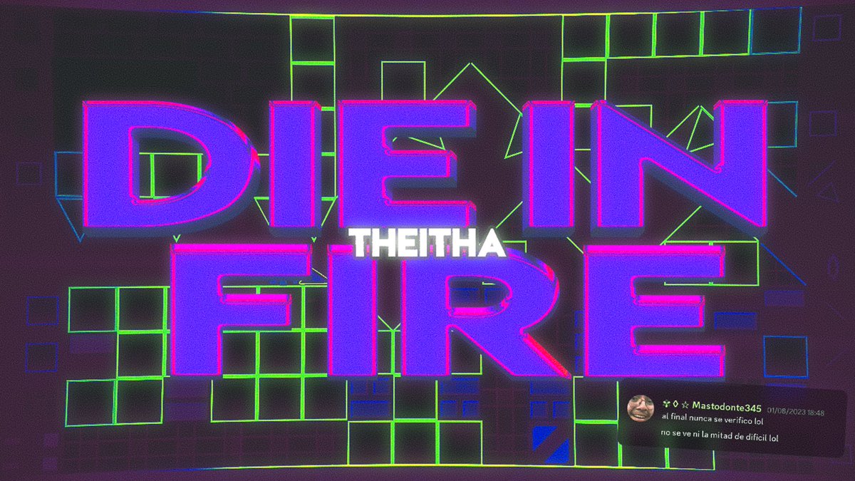 ✨ 'Die in fire' thumbnail. ✨
Commission for @TheithaRatio for his new geometry dash layout.

¿❤️ & 🔄? 🥺