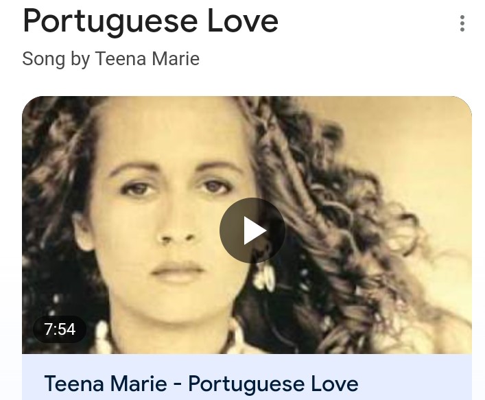 Portuguese Love. By Teena Marie. Written By Teena Marie. Released in 1981, From Her Classic Album, It Must Be Magic, Teena's final Album on the Motown Label, and Her Best. This Is no Doubt A Timeless Masterpiece, and A Fan Favorite! It went No.54 on the RandB Chart, who cares.