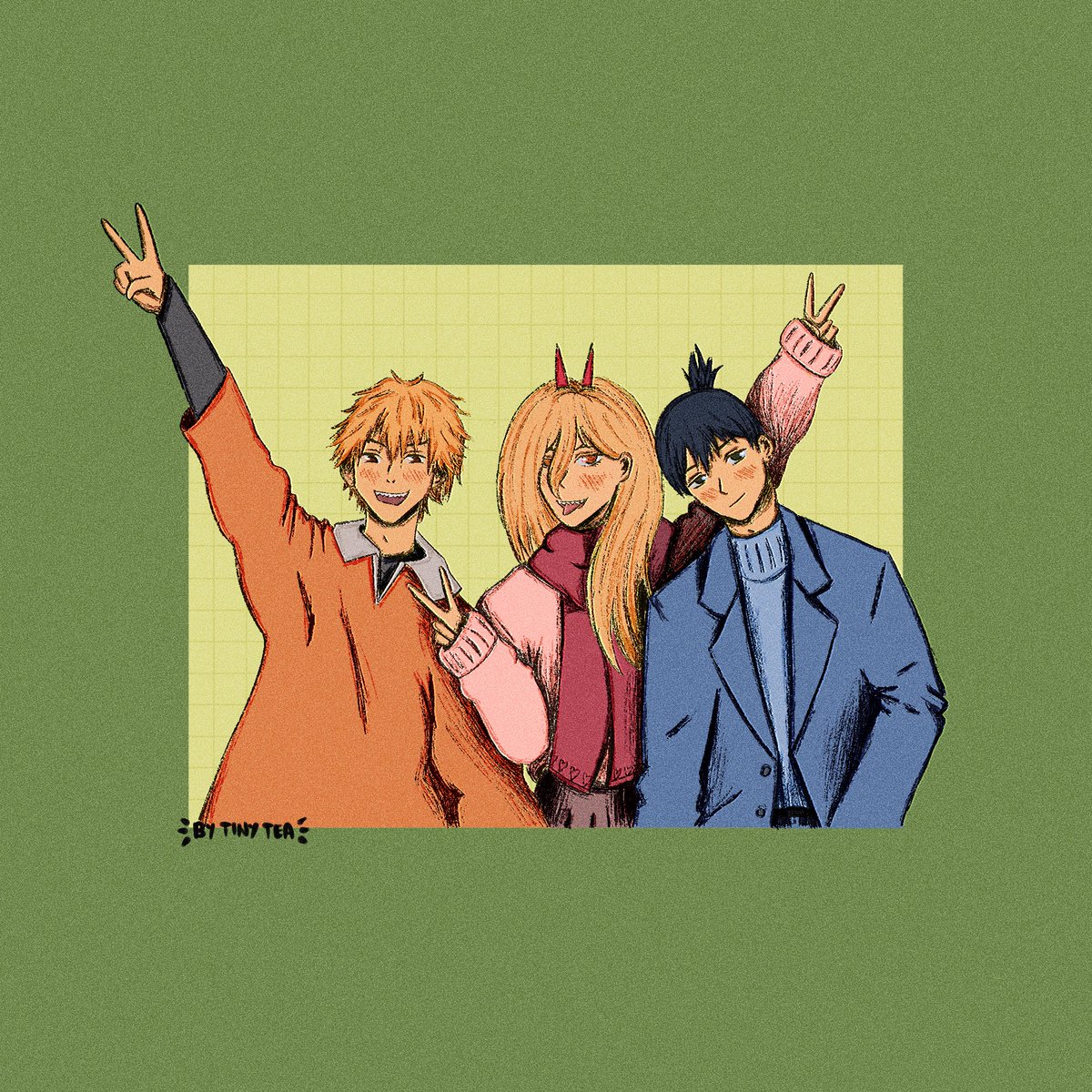 bytinytea's tweet image. denji power aki — our beloved chainsaw man trio 🍊❤️‍🔥🌀

#chainsawman #chainsawmanfanart #akihayakawa #animefanart #animetwt #artistsontwitter #artph