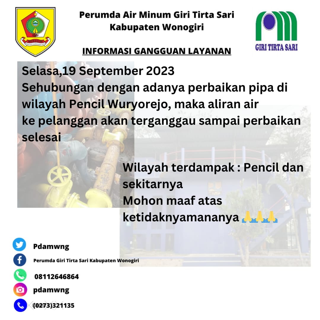 PUDAM Wonogiri (@pdamwng) on Twitter photo 