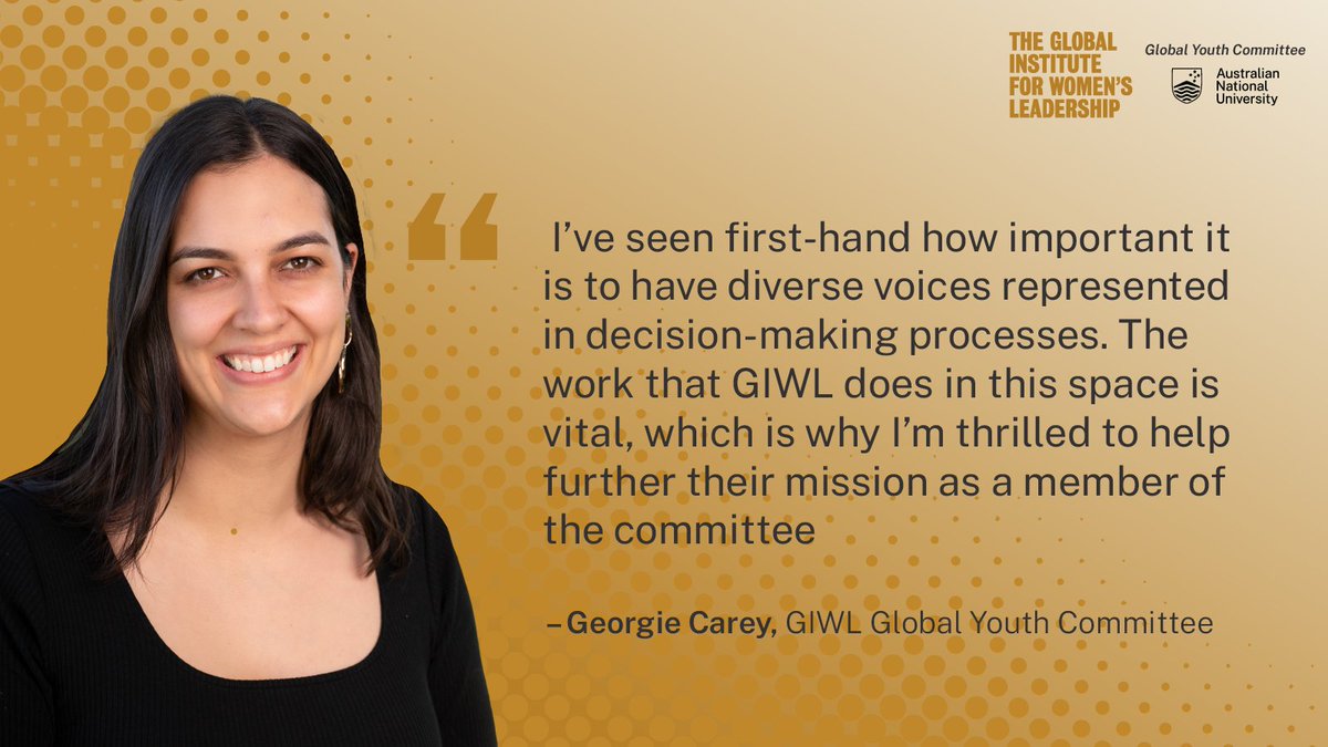 Global Institute for Women's Leadership - ANU (@giwlanu) on Twitter photo .<a href="/GeorgieCarey_/">GC</a> is Deputy-Mayor of <a href="/mosmanparktown/">Town of Mosman Park</a> & was elected as one of Australia’s youngest Councillors at age 21
Georgie is a passionate advocate for the inclusion of young people in local & global decision-making. She's Chair of <a href="/yacwa/">YACWA</a> & in the <a href="/wef/">World Economic Forum</a> Perth <a href="/GlobalShapers/">Global Shapers</a> .<a href="/GeorgieCarey_/">GC</a> is Deputy-Mayor of <a href="/mosmanparktown/">Town of Mosman Park</a> & was elected as one of Australia’s youngest Councillors at age 21
Georgie is a passionate advocate for the inclusion of young people in local & global decision-making. She's Chair of <a href="/yacwa/">YACWA</a> & in the <a href="/wef/">World Economic Forum</a> Perth <a href="/GlobalShapers/">Global Shapers</a>