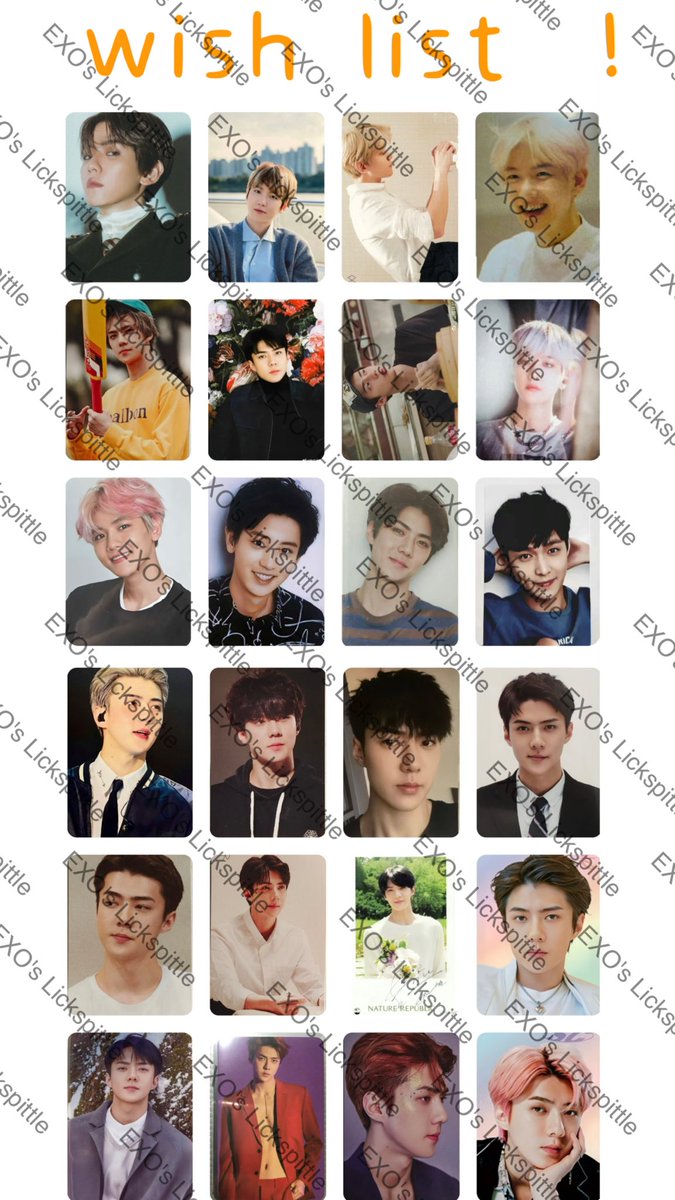 77_Baekhyun_'s tweet photo. WTS❌❌   
WTB‼️EXO// want to buy exo

I'm looking for these pcs. If you have it and intend to sell it, please contact me immediately. 

I can buy them in various countries.
Please！！
#wtsexo #exowts #exowtb #exotrade #supermwts  #supermsale #엑소양도 #ตลาดนัดexo #pasarexo https://t.co/C7e8eYw5CD