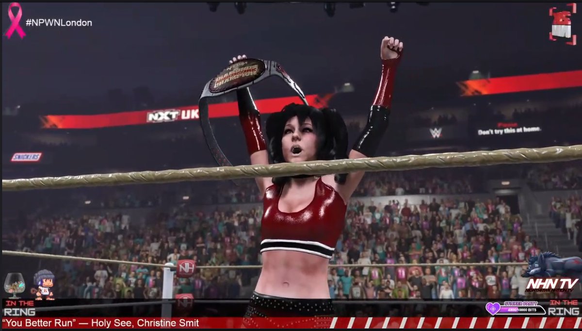 velvetdovelyn's tweet photo. So much excitement tonight in #NPWNLondon ! I got to hug Kimberly Dynamite twice AND became the NEW "Hardcore Champion" . https://t.co/0AhDw2Nuvt