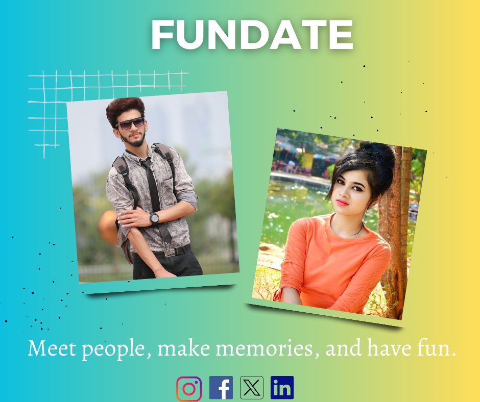 Fundate659521's tweet photo. Fundate simplifies the process of finding friends by categorizing potential companions and offering quick booking options. No more searching through endless
profiles or complicated coordination.
#FunDate #sriganapati #INDvsAUS #canada #storyofaadiganesha #bagavanganapati #dating https://t.co/kPfvlMmrGZ