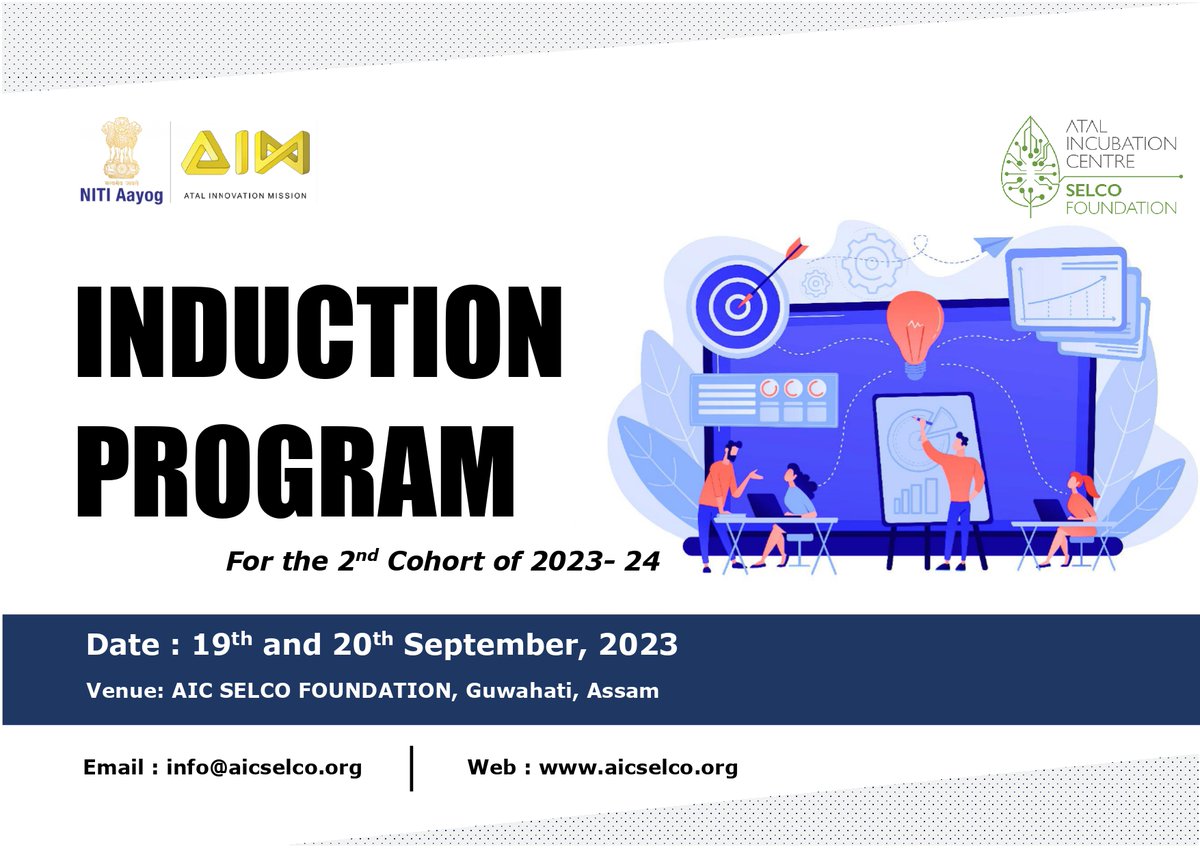 AicSelco's tweet photo. All set to conduct the Induction program for newly onboarded entrepreneurs from the Northeast. The  Program is considered the stepping stone for Entrepreneurs to kickstart their journey in the Incubation Program @AicSelco. 
#induction #Innovation  #EntrepreneurLife #SDGs https://t.co/EOcIzlZgKm