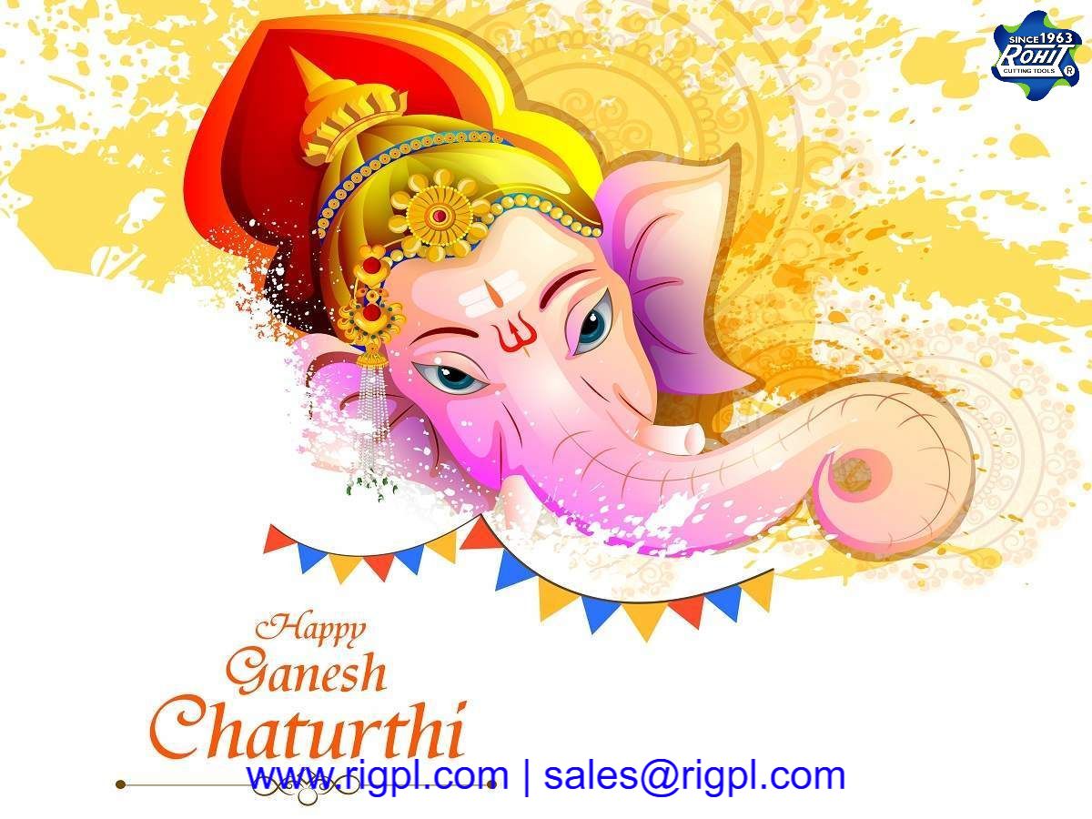 🪔 Wishing you joyful &amp; prosperous Ganesh Chaturthi from the Rohit Cutting Tools team! 🙏 May Lord Ganesha bless you, removing obstacles from your path &amp; filling your lives with wisdom, success, happiness. #GaneshChaturthi #RohitCuttingTools #FestivalOfJoy #Blessings #Rigpl