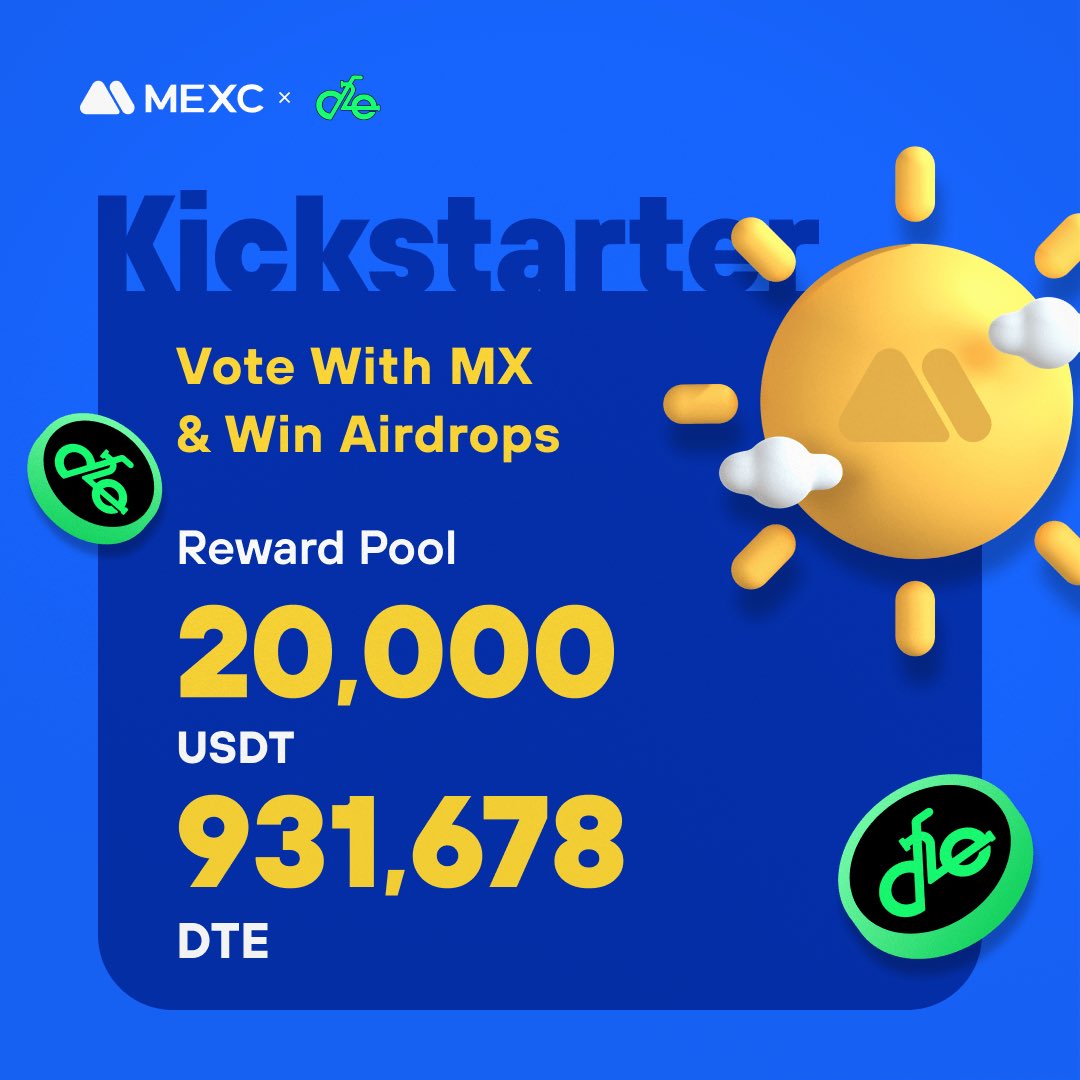 MEXC's tweet photo. .@DriveToEarn0, a blockchain-based platform introducing a novel paradigm of earning through driving, is coming to #MEXCKickstarter 🚀
💰Vote with $MX to share massive airdrops
📈 $DTE/USDT trading: 07:00 Sep 20 (UTC)
Details: https://t.co/bwISsoBIxv https://t.co/ctKrMr1gUL