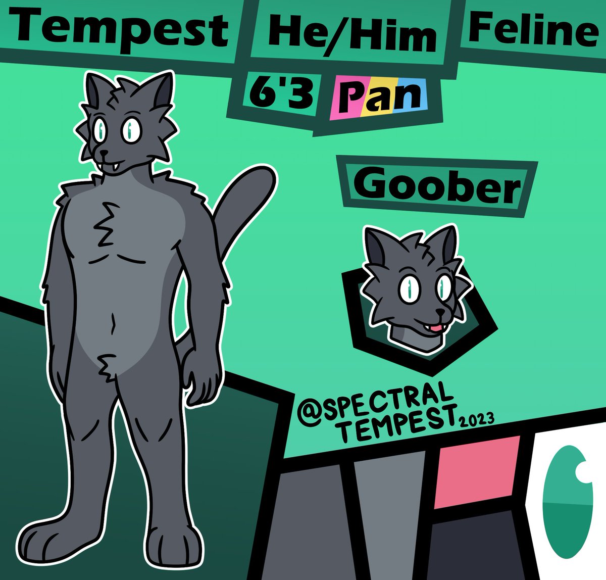 SpectralTempest's tweet image. new ref sheet for the boyy