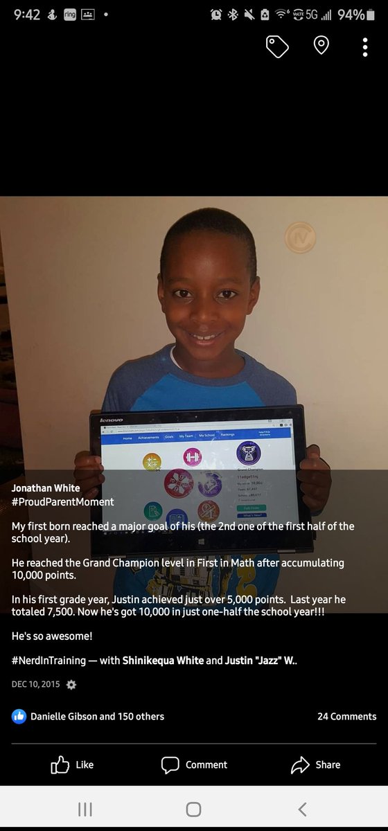 PoliticalSphinx's tweet image. I knew I had a picture of the moment it happened. 
He just turned 16 yesterday, so just under 8 years ago my son, Justin became a #GrandChampion.
As I said on the air several weeks ago. Thank you @RobertSun24 for helping us achieve this!
#ProudParentMoment #FirstInMath