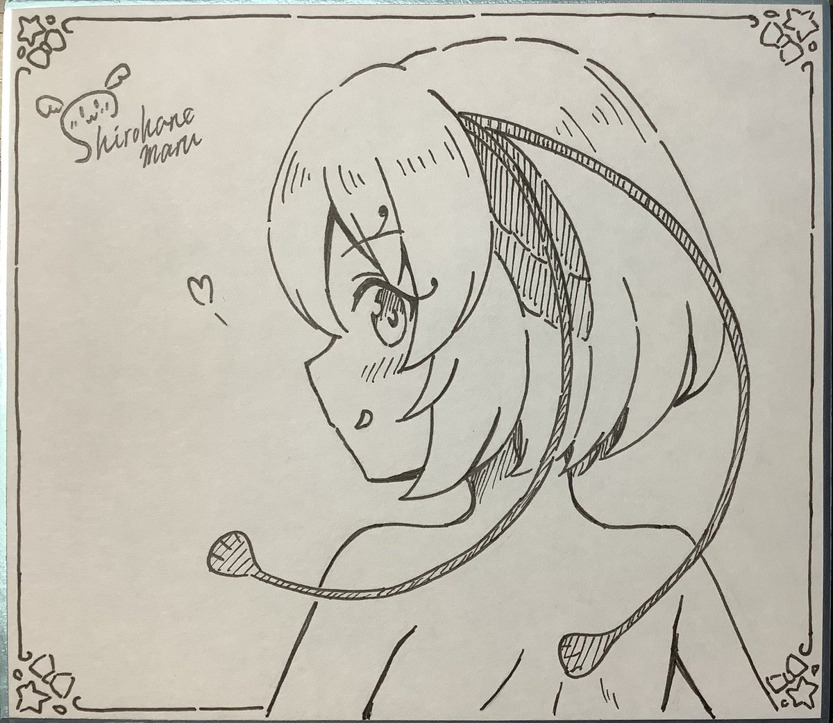 カンザシちゃん色紙 
