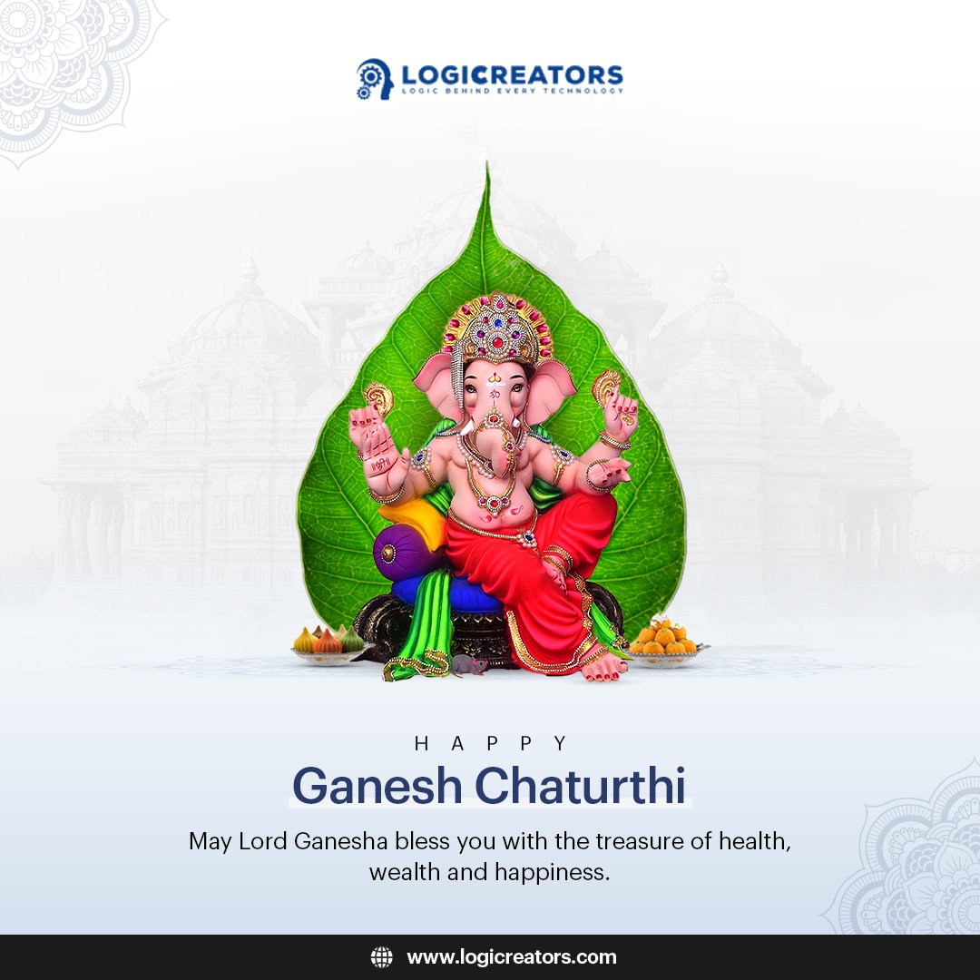 🌟 Happy Ganesh Chaturthi 2023! 🌟
May the blessings of Lord Ganesha bring prosperity, success, and new beginnings to your life and business. ✨
#logicreators #ganeshchaturthi2023 #ganpati #bappa #ganesha #ganpatibappamorya #ganesh #morya #ganeshutsav #maharashtra #bappamorya
