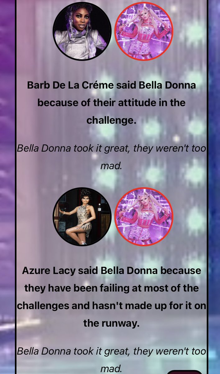 blondasaids's tweet photo. #DDRAS2 🌟 [EP04]
The Snatch Game

Mini Winners: Mentally Jill + Lati Nana

Maxi Winner: Barb De La Créme
Top Two: Lati Nana
High: Kendashian
Bottom: Azure Lacy + Mentally Jill
Elimination: Bella Donna https://t.co/OcEQzyaFUn