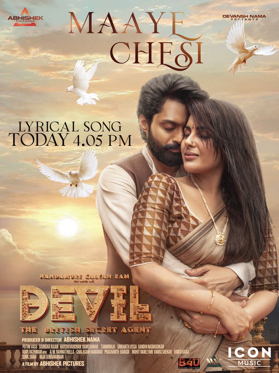 #Maayechesi from #Devil - Full lyrical song releasing Today @ 4:05PM