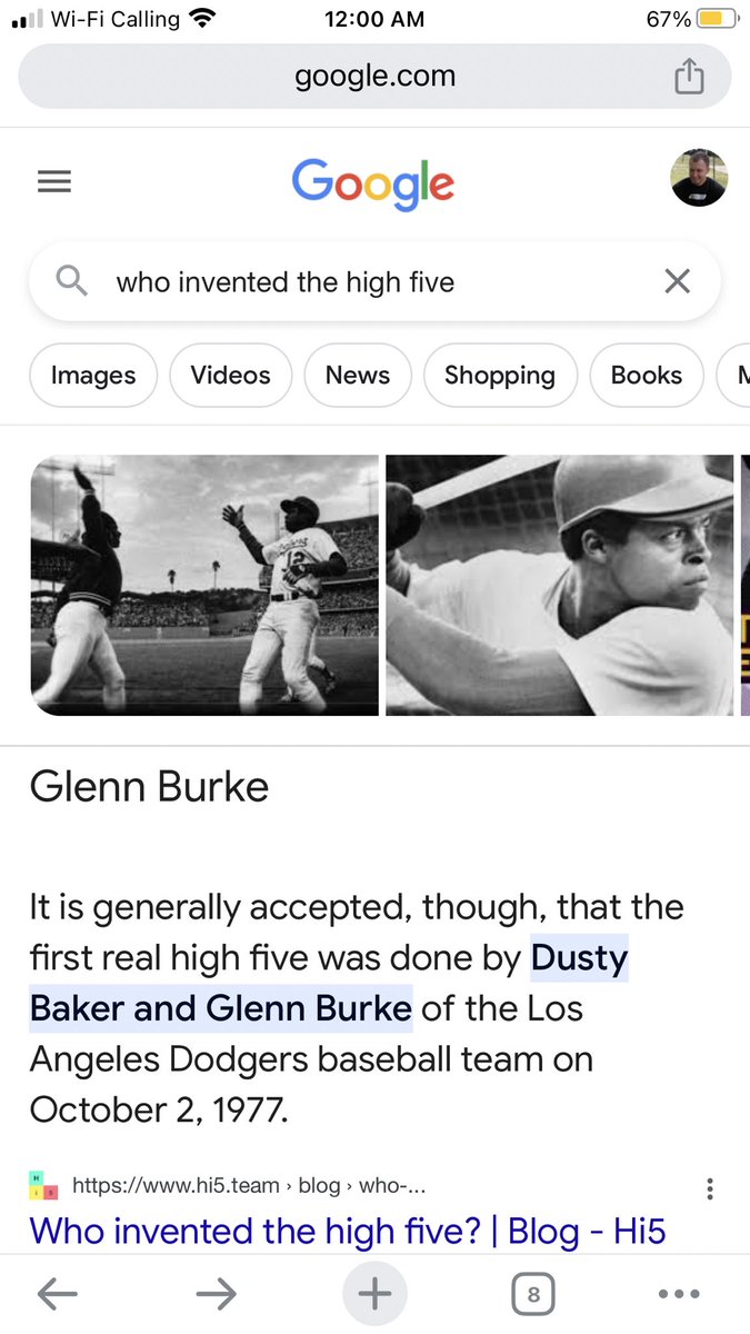 The pic of the high five goes crazy