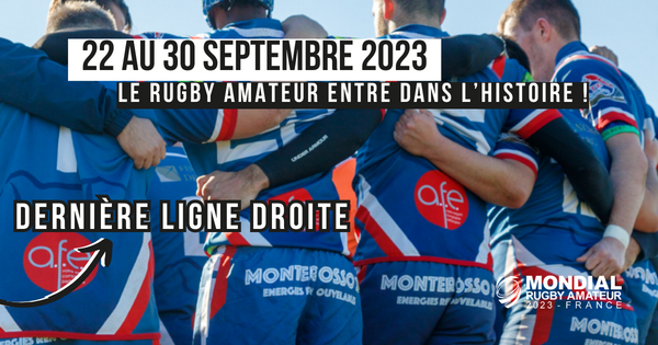 Afemora2023's tweet photo. 🏉 Dernière chance de réserver pour le Mondial Rugby Amateur 👉🏻 Du 22 au 30 septembre 2023, vivez 9 jours de rugby intense !

Les places s'envolent, réservez maintenant sur https://t.co/BYET09c2rh et rejoignez-nous pour célébrer ce tournoi 🏆

#MondialRugbyAmateur https://t.co/VFqeYuqZlP