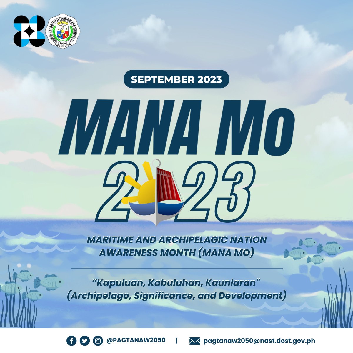 pagtanaw2050's tweet photo. Join us in celebrating this year's 𝗠𝗮𝗿𝗶𝘁𝗶𝗺𝗲 𝗮𝗻𝗱 𝗔𝗿𝗰𝗵𝗶𝗽𝗲𝗹𝗮𝗴𝗶𝗰 𝗡𝗮𝘁𝗶𝗼𝗻 𝗔𝘄𝗮𝗿𝗲𝗻𝗲𝘀𝘀 𝗠𝗼𝗻𝘁𝗵 (𝗠𝗔𝗡𝗔 𝗠𝗼) as we reflect on the profound significance of our nation's maritime identity.
#MANAMo
#PAGTANAW2050
#PilipiNAST
@nastphl
(1/4) https://t.co/e5pWk56gBg