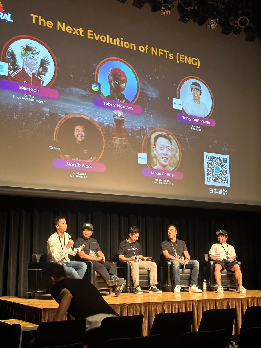 EPPPIC_ai's tweet photo. Our CEO in the session about "The Next Evolution of NFTs" 🚀🔥
#DCENTRAL #TOKYO @DcentralCon https://t.co/GER7ilgWbI