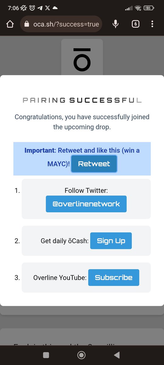 ducaatreides's tweet photo. 🎇Pairing successful🎇
#ocash #oland 
@overlinenetwork https://t.co/9t64yDXUxg