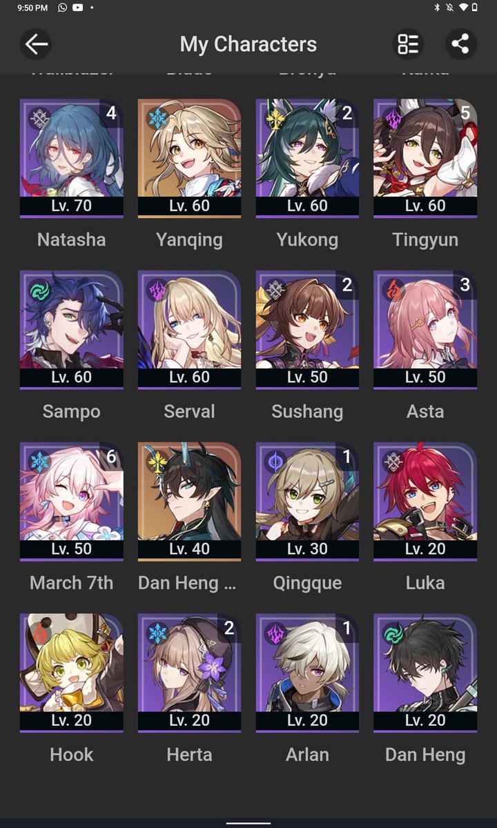 ame_badea's tweet photo. Trading this honkai star rail acc (linked to genshin)! https://t.co/uS5TxTfQH5