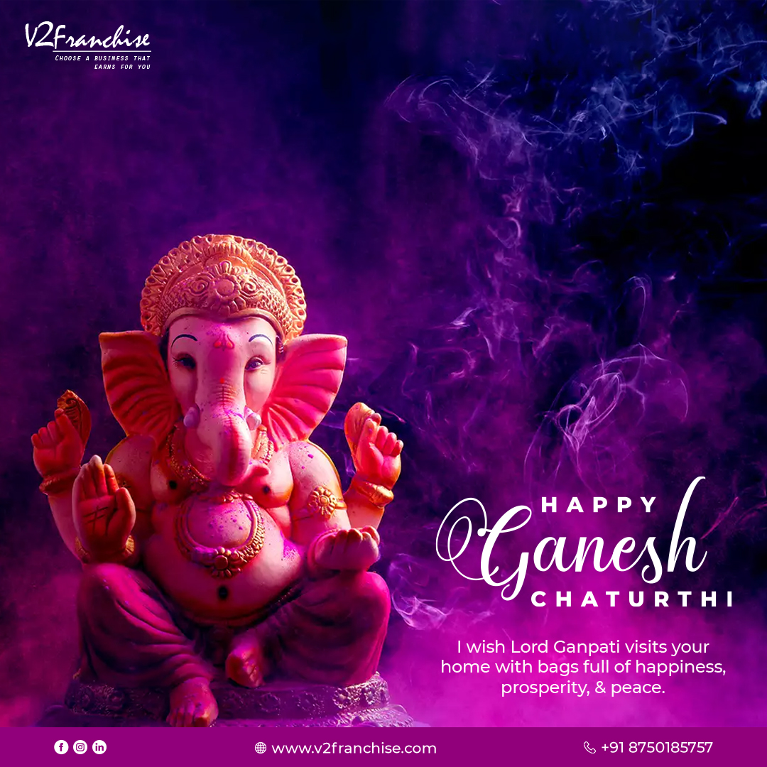 v2franchise's tweet photo. On this auspicious occasion of Ganesh Chaturthi, may the divine blessings of Lord Ganesha illuminate your life with wisdom, success, and good fortune. Ganpati Bappa Morya!

#ganpati #bappa #ganpatibappamorya #mumbai #morya #ganesha #maharashtra #ganesh #ganpatibappa #bappamorya https://t.co/PiNJxiNuwn