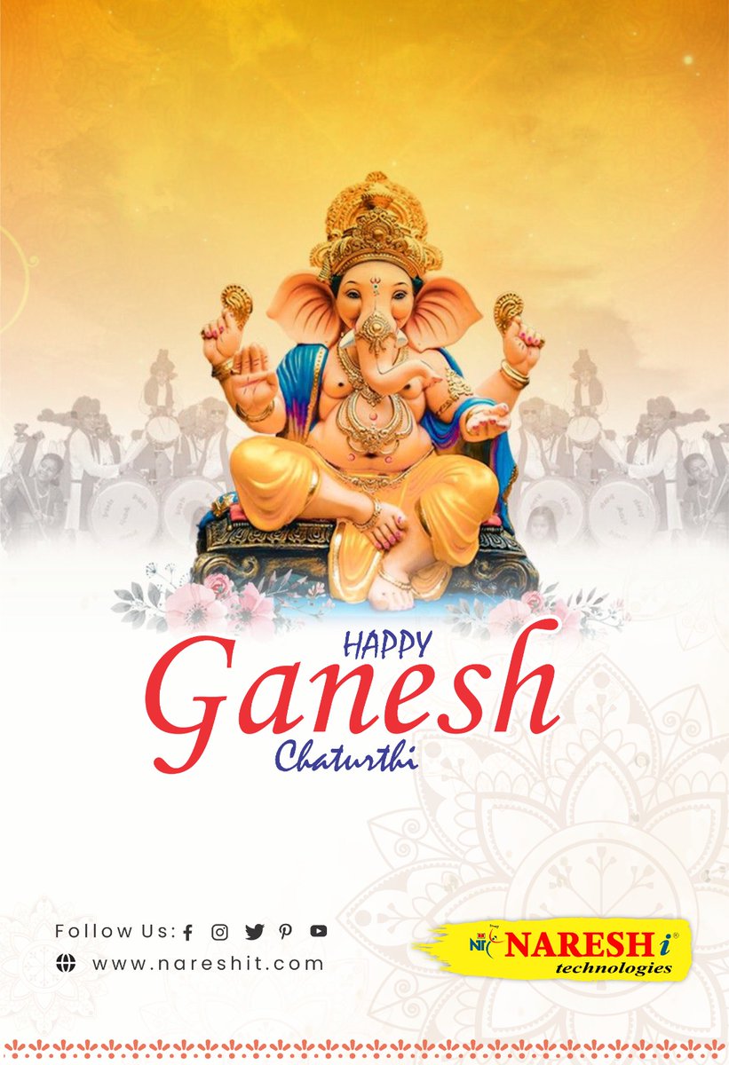 We hope that the Wise Ganpati enlightens us with insight, answers, and creativity! 
Nareshit wishes you a blessed and joyful Ganesh Chaturthi! 
;
:
#nareshit #upskill #techcourses #Learnwithnareshit #OnlineLearning #RidiculouslyCommitted #OnlineCertification
#GaneshChaturthi