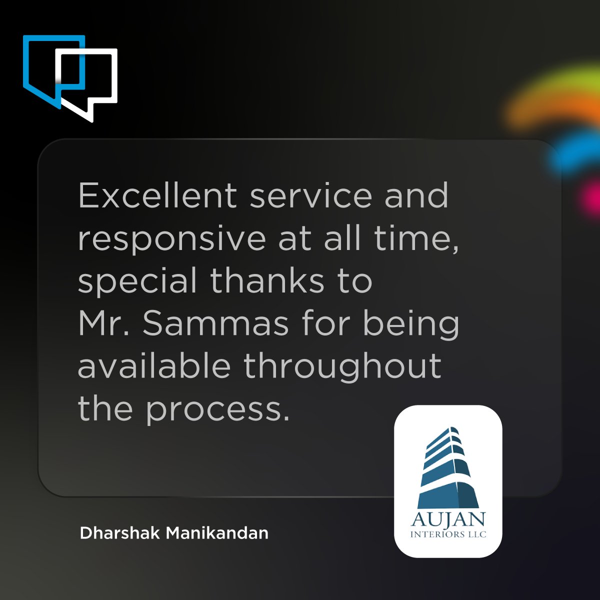 wisoftsolutions's tweet image. Receiving such positive remarks from Dharshak Manikandan of Aujan Interiors brightens our day! 🌟 Kudos to Mr. Sammas for consistently going above and beyond.   Your success is our success.   #WisoftSolutions #HappyClients #ClientLove #WisoftPartnerships #ClientTestimonial