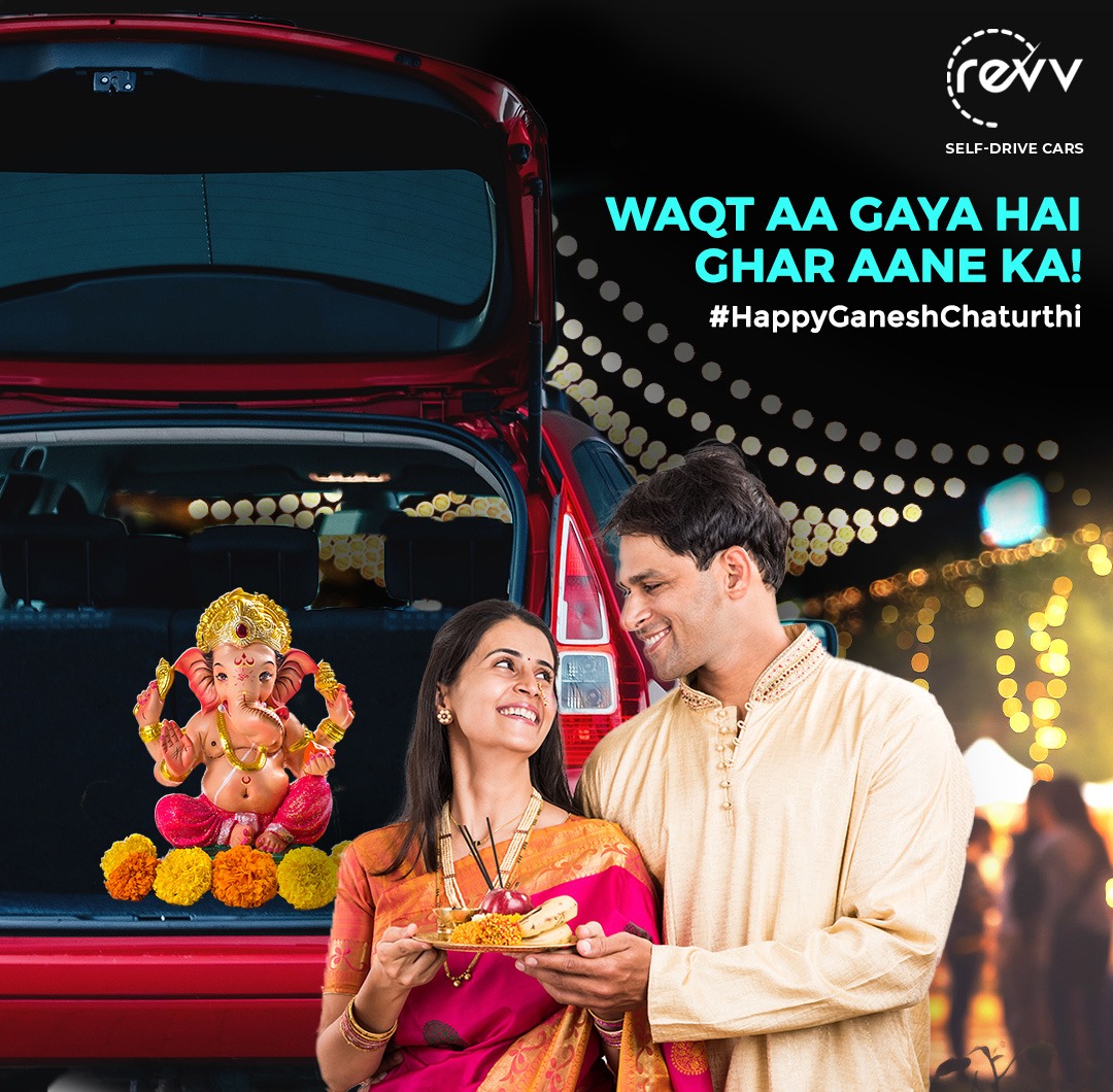 This Ganesh Chaturthi, bring Bappa home with the comfort and convenience from Revv cars.
. 
. 
. 
#RentalCars #Rent #Revv #cars #monsoontrip #monsoon #monsoonseason
