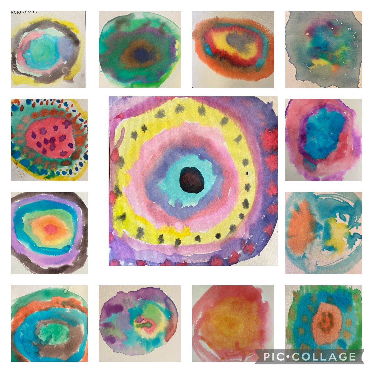 tmlusby's tweet photo. @Novel_Effect @tjshay @MicrosoftFlip @peterhreynolds @Seesaw We ended the day creating watercolor dots. It’s always a win when you hear a student say, “This is the best day, ever!” #InternationalDotDay #CreateBravely #EncourageOthers https://t.co/kVWl5TpHfd