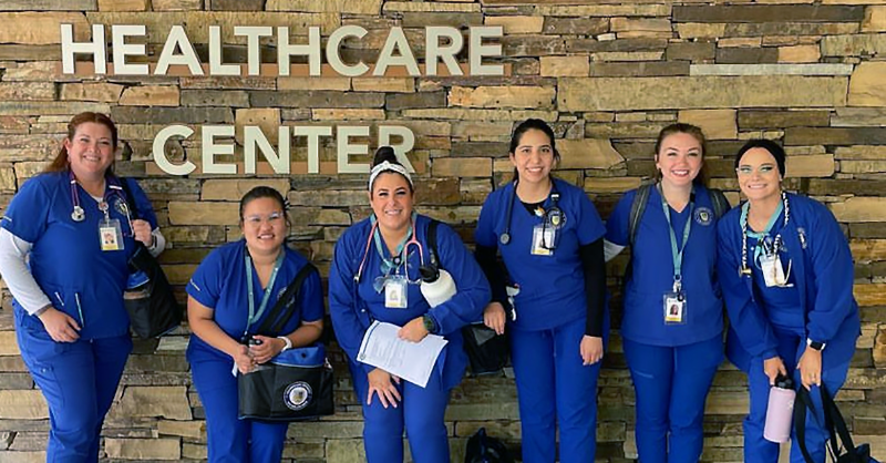 Clinical crew #goals! 🤩 Do you keep up with the friends you made in #NursingSchool?

📸 #ChamberlainPhoenix student Leanna C.