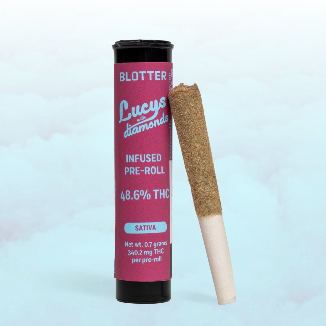 Blotter Lucys just dropped <a href="/StrainStars_/">Strain Stars</a> 

Diamond infused pre-roll, painted with cannabis oil and tossed in kief - testing at a whopping 48% THC. $20 a piece while supplies last. Shop now: strainstarsny.com/menu/?product=…