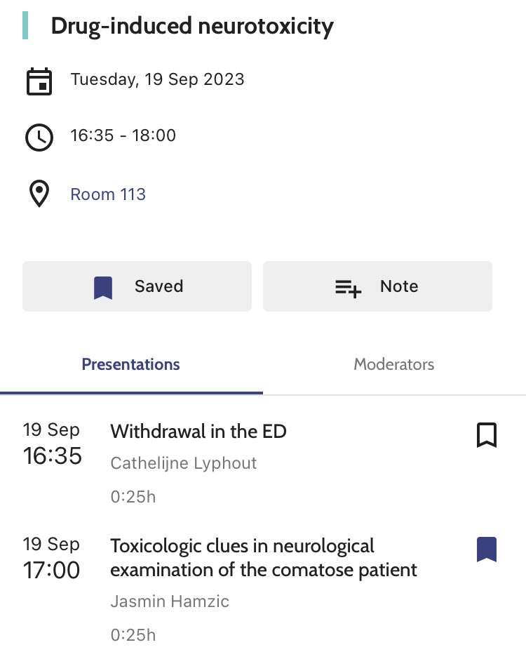 So ICYMI in coma neuro exam and withdrawal drop by in room 113 today for some toxicologic love #EUSEM2023
