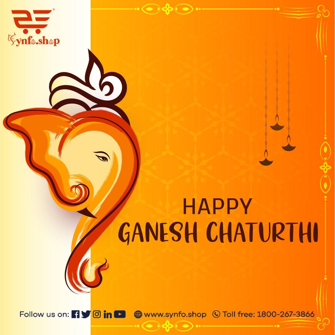 SynfoShop's tweet photo. On this Ganesh Chaturthi, may you be blessed with wisdom to make the right choices and the strength to overcome life's challenges. Ganpati Bappa Morya!
Visit: https://t.co/iShQLBR8ne
#synfoshop #b2bportal #ITNetworkingProducts #GaneshChaturthi2023 #GanpatiBappaMorya #LordGanesha https://t.co/7hIHnLkLvs