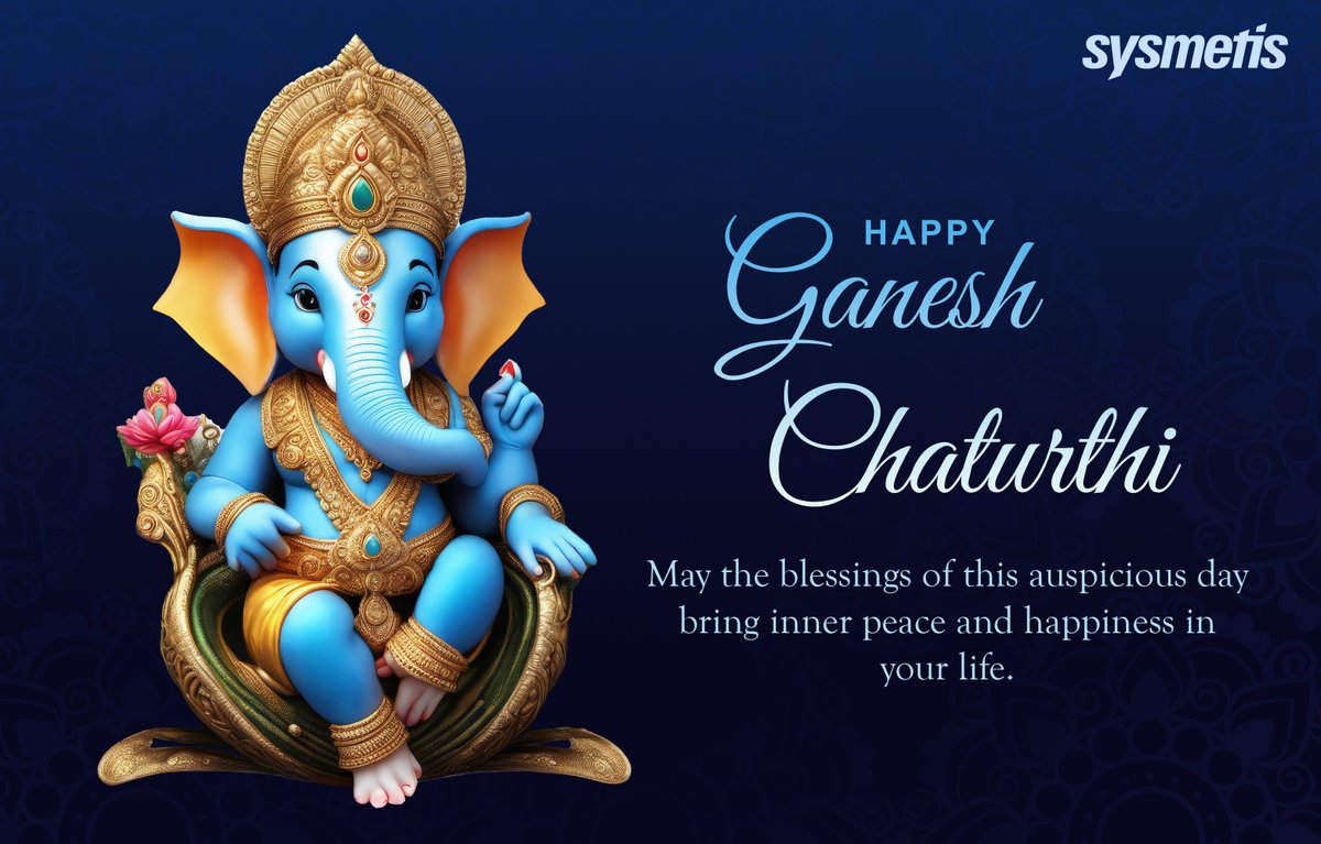 sysmetis_it_sol's tweet image. Happy Ganesh Chaturthi!!
