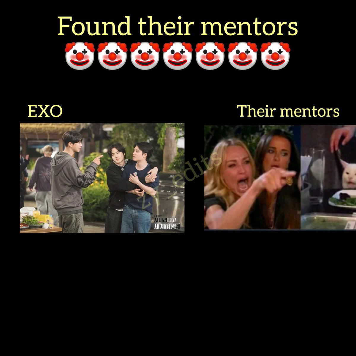 teerak_mae's tweet photo. Found the mentors.😩
#EXO #KPOP #exoladder4 #KYUNGSOO #chanyeol #SUHO https://t.co/VcYAZYu3bJ