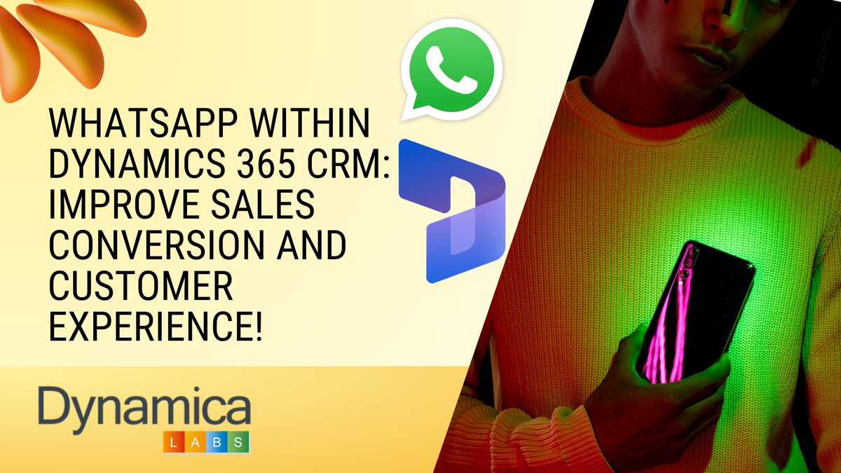 DynamicaLabs's tweet image. 🐦 Turn WhatsApp into a Sales Powerhouse with Dynamics 365 CRM!

✅ Seamless Integration
✅ Automated Follow-ups
✅ Personalized Comms
📈 Result: Skyrocketing Sales!
🔗 inogic.com/blog/2023/09/w…
#WhatsApp4Dynamics #Dynamics365