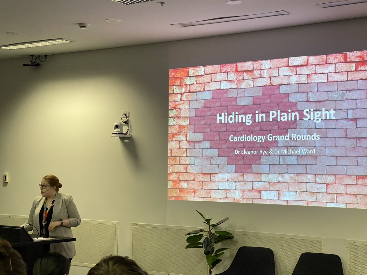 AnastasiaSMihai's tweet photo. @NthSydHealth #RNSH Grand Rounds very proud of our Cardiology department Dr Michael Ward & #RisingStar @DrElleRye @thecsanz #WIC 👏👏👏

💥case presentation Dr Rye  & 🔑 to diagnosis & treatments for #amyloidosis 

@Ravinay @rebeccakozor @thecsanz @drsonyaburgess @SwatiMu49337009 @lund_mayanna