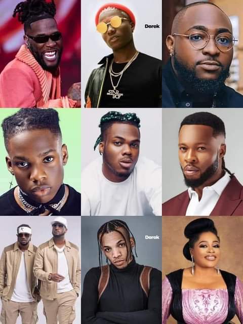 Emperor2c's tweet photo. Top Nigeria 🇳🇬 Artists with Most YouTube Views.
1. Burna Boy (211 videos) - 2.31 billion views
2. Wizkid (64 videos) - 1.78 billion views
3. Davido (55 videos) - 1.43 billion views
4. Rema (102 videos) - 1.30 billion views
5. Ckay (98 videos) - 1.25 billion views https://t.co/YTisMso2Gi