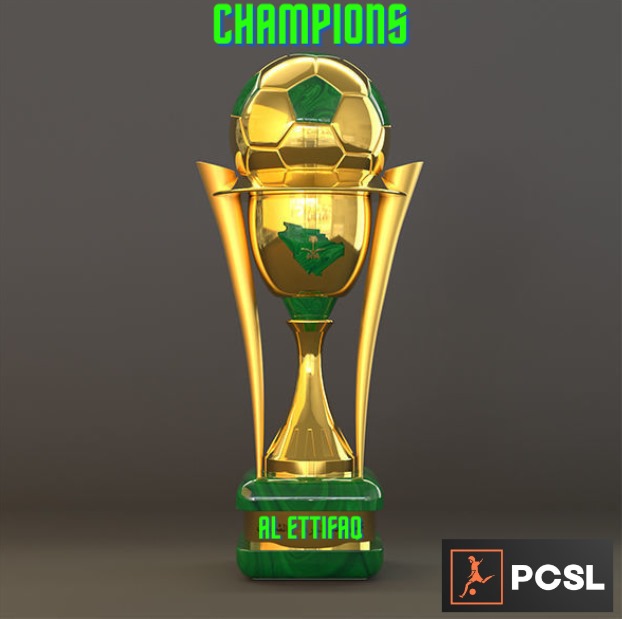 PCSL_ProClubs's tweet photo. CONGRATULATIONS AL ETTIFAQ 🔥 

WINNERS OF OUR VERY FIRST SAUDI PRO LEAGUE DRAFT 🏆 

A SPECIAL THANKS TO EVERYONE WHO PARTICIPATED ❤️

(There is a R1500.00 up for grabs to the winning manager of the EAFC24 league) 👀 

Manager applications are open from today 🙌 https://t.co/VyjrMceZA9