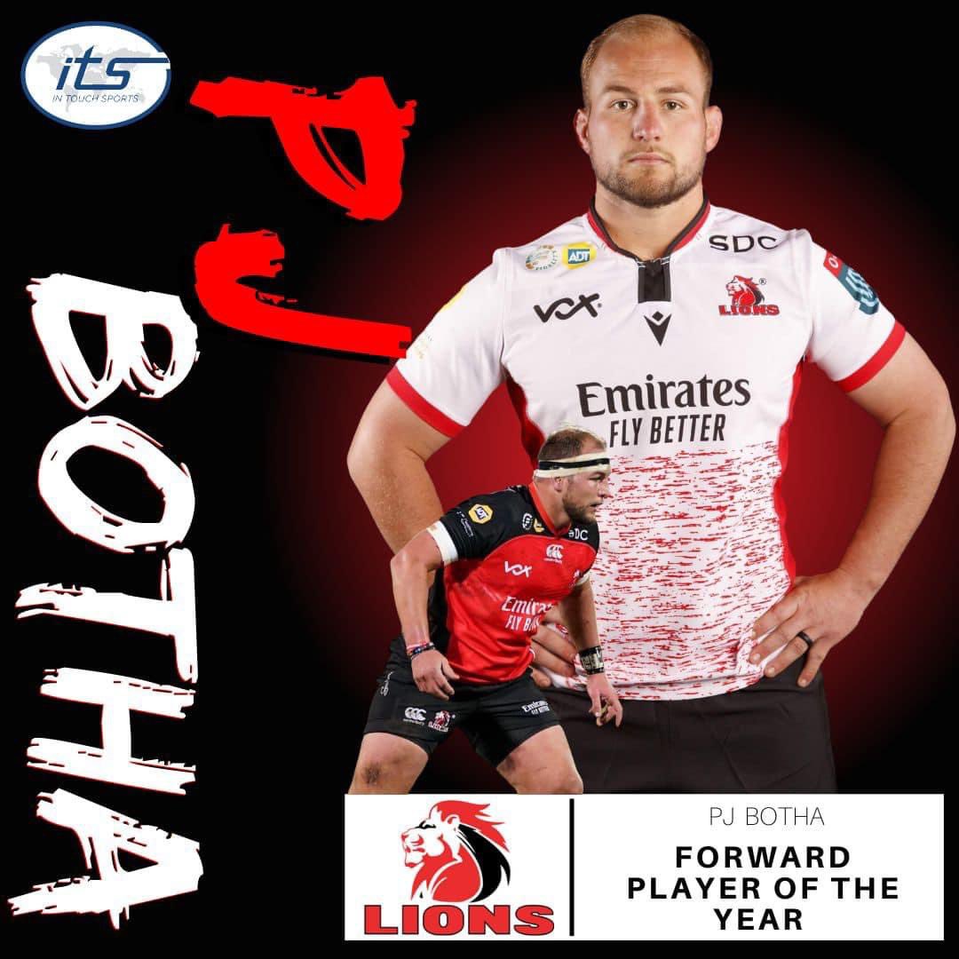 InTouchSports's tweet photo. #CONGRATS: Congrats to the following ITS players who were recognised for their valiant efforts at the @LionsRugbyCo
Emirates Forward Player of the Year: 𝗣𝗝 𝗕𝗼𝘁𝗵𝗮
Emirates Backline Player of the Year: 𝗤𝘂𝗮𝗻 𝗛𝗼𝗿𝗻
👏🏼🦁
#rugbyawards #lionsrugby #LionsPride #TeamITS https://t.co/GhYL6aYtQs