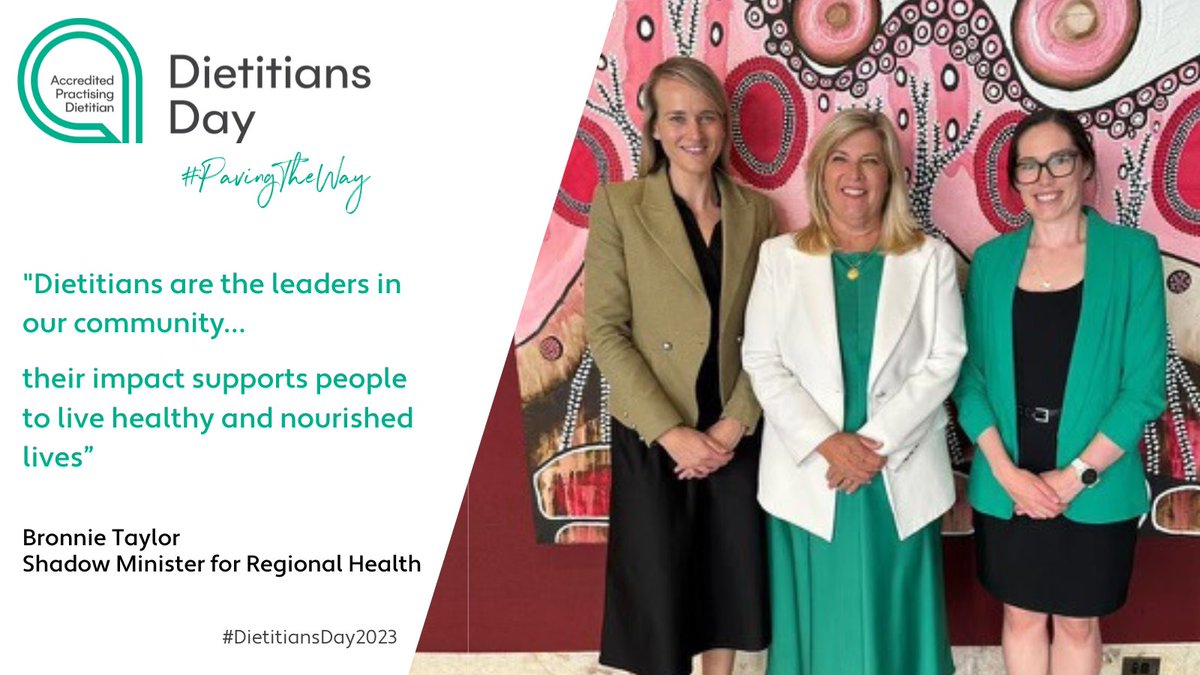 Today is the day we officially recognise all dietitians who have elevated the health and well-being of not just those in NSW but right across the country. '

- @Bronnietaylor addresses NSW Parliament on Dietitians Day.

Proud to represent #APDs #PavingTheWay on #DietitiansDay2023