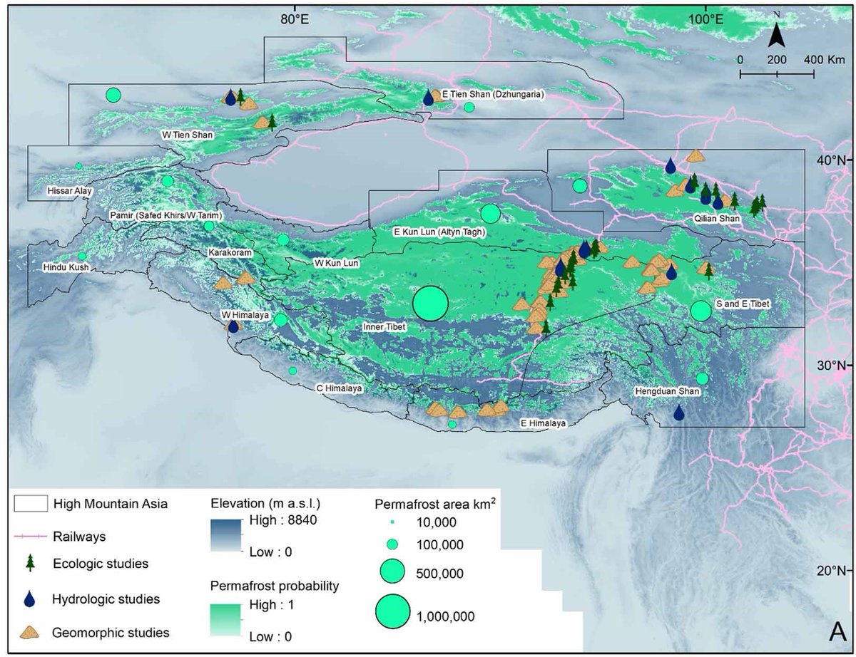 after a lot of work on compiling our state of knowledge on permafrost in high mountain asia, our review led by @meprashantbaral is now out in ERL @IOPenvironment with all data open access in accompanying repository iopscience.iop.org/article/10.108…