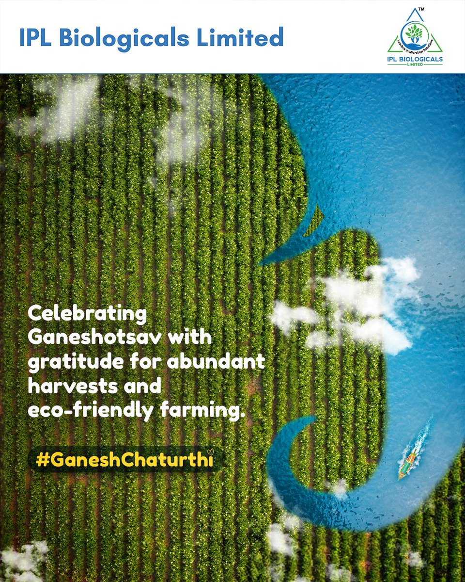 May Lord Ganesha’s blessings fill our farms with prosperity and eco-conscious farming. Happy Ganeshotsav! #GanpatiBappaMorya #ganeshotsav2023 #Ecofriendly #farmers #farming #Sustainability