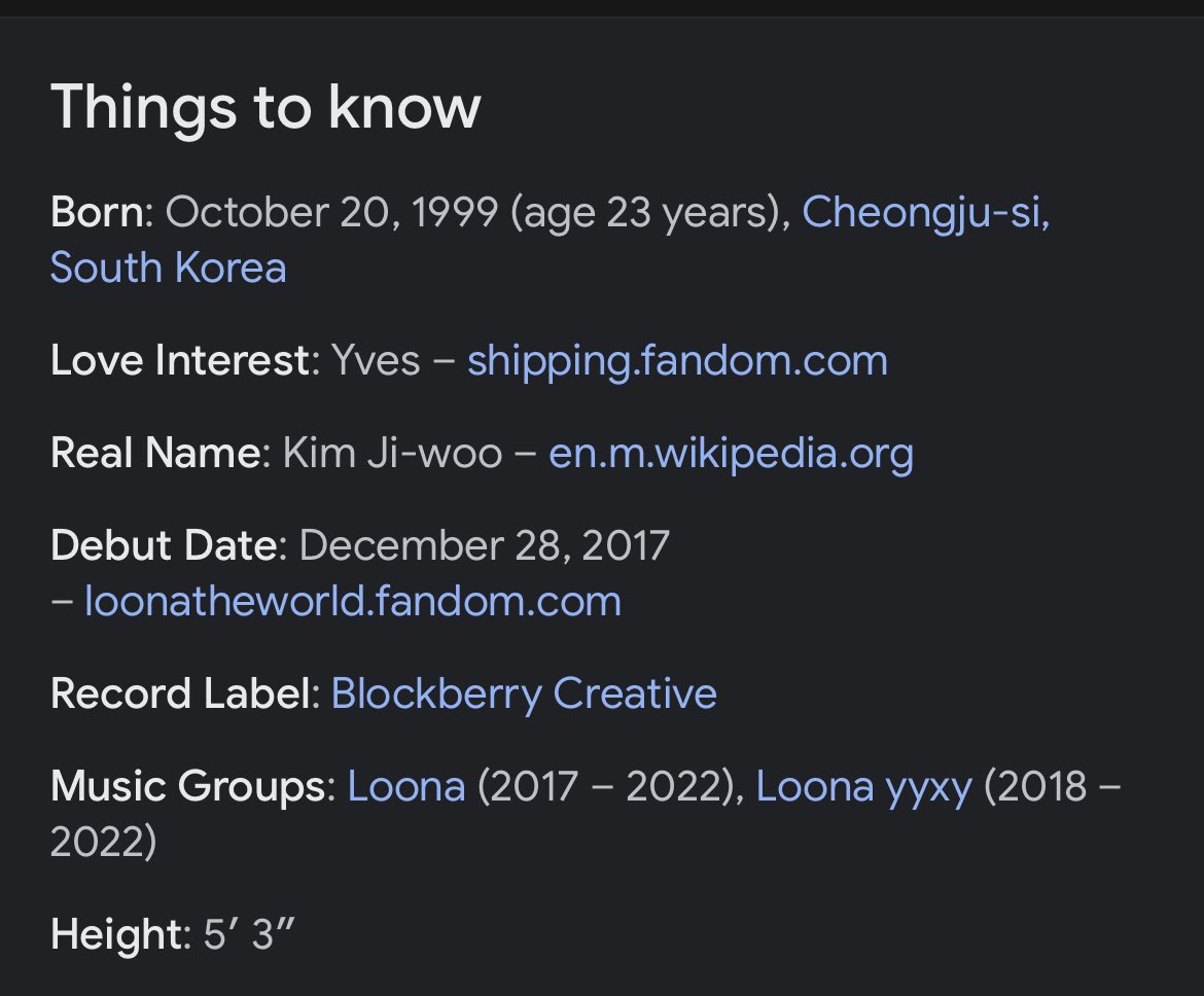 manhaighter's tweet photo. HELPS WHEN YOU LOOK UP CHUU’S NAME AND IT LISTS YVES AS HER LOVE INTEREST 😭 https://t.co/L3cO9BpXMJ